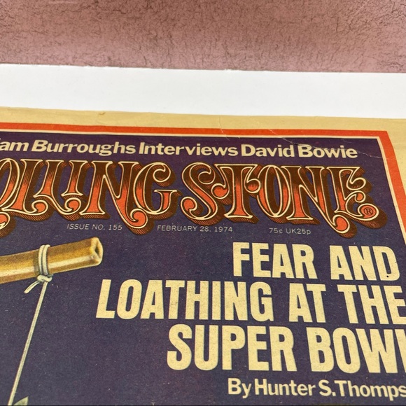 Vintage Rolling Stone Magazine Super Bowl David Bowie February 28, 1974 Music - Picture 2 of 5